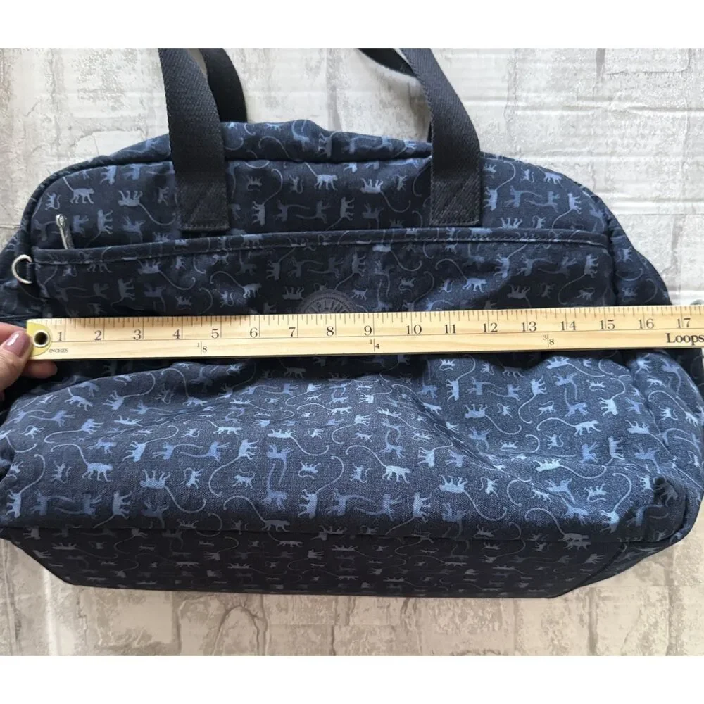Rare Kipling Popper Diaper Bag Monkey Mania Print Nylon Utility Travel Tote